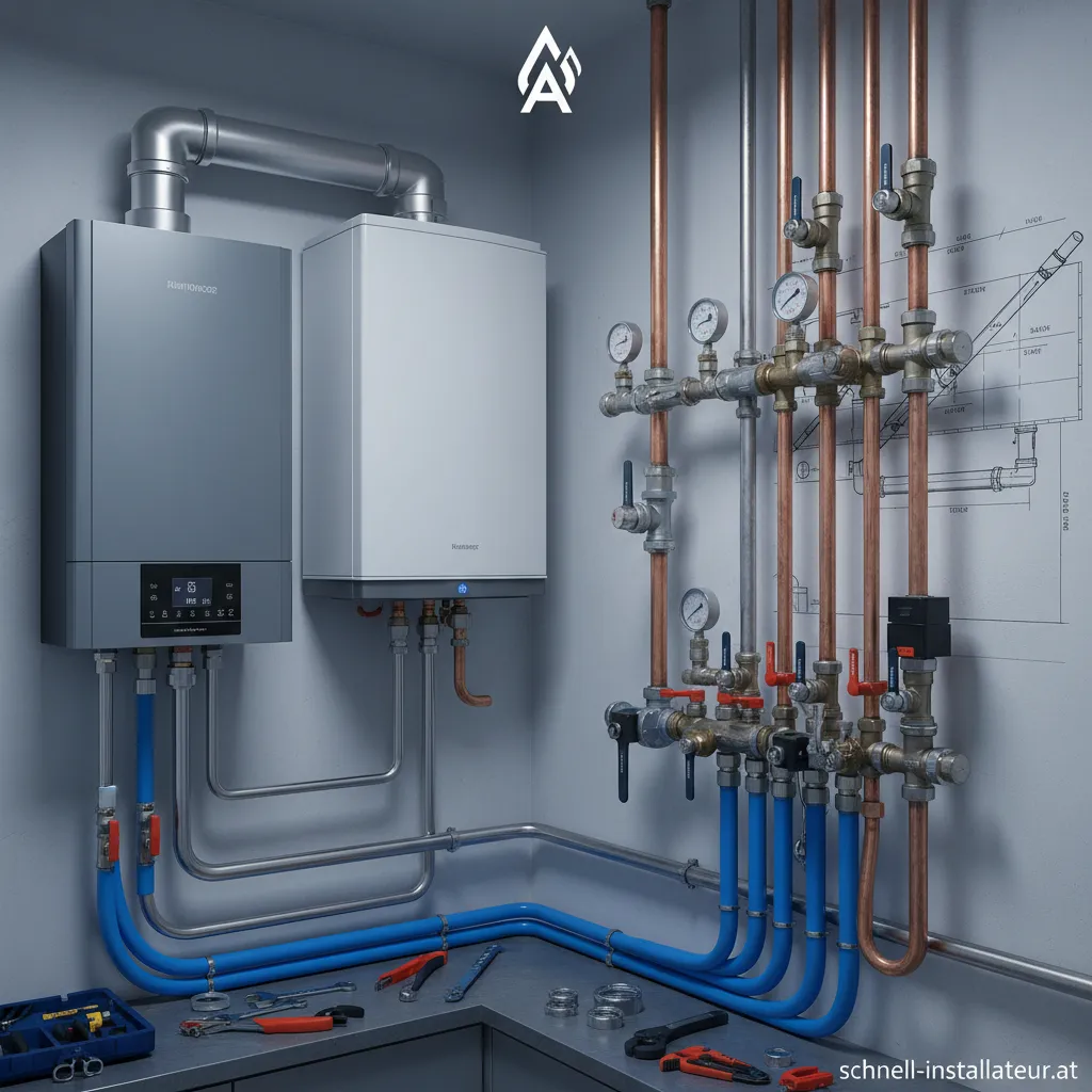 Moderne Heizungsanlage, installiert von Andre Harder Haustechnik