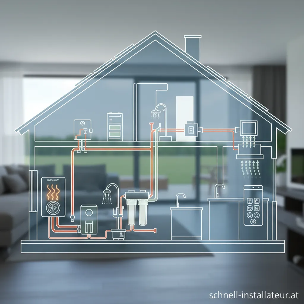 Moderne Haustechnik in einem energieeffizienten Haus