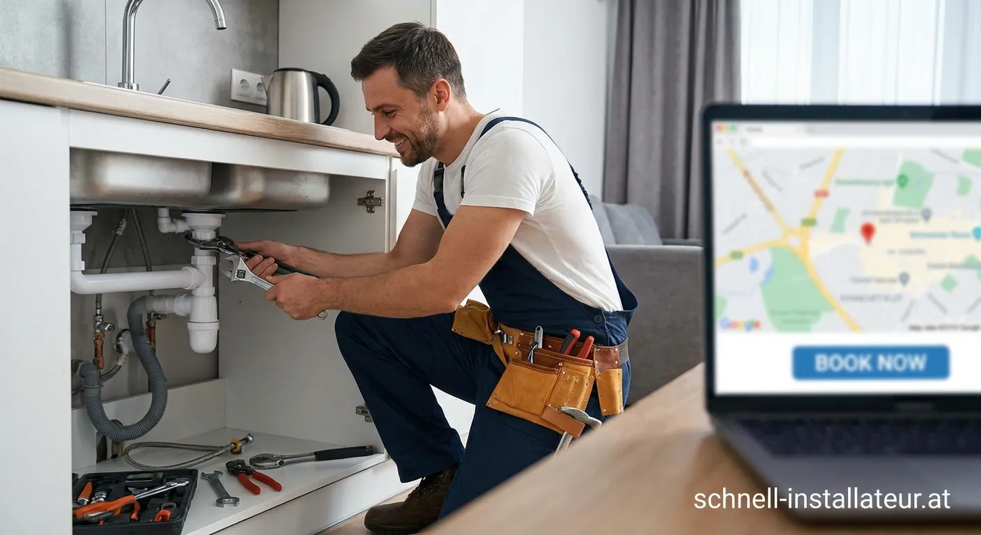 Flinke Handwerker bei der Arbeit an einer Hausreparatur