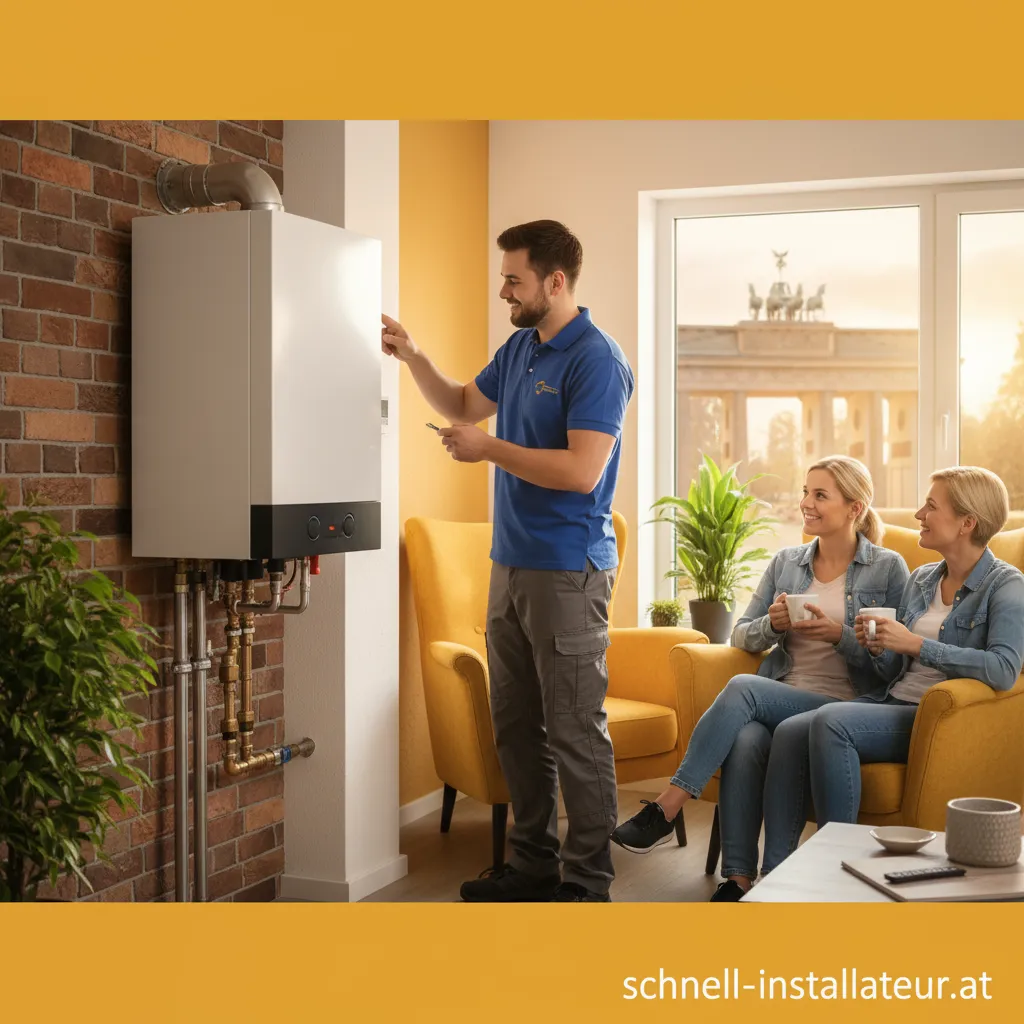 Moderne und effiziente Heizungsanlage in einem Einfamilienhaus