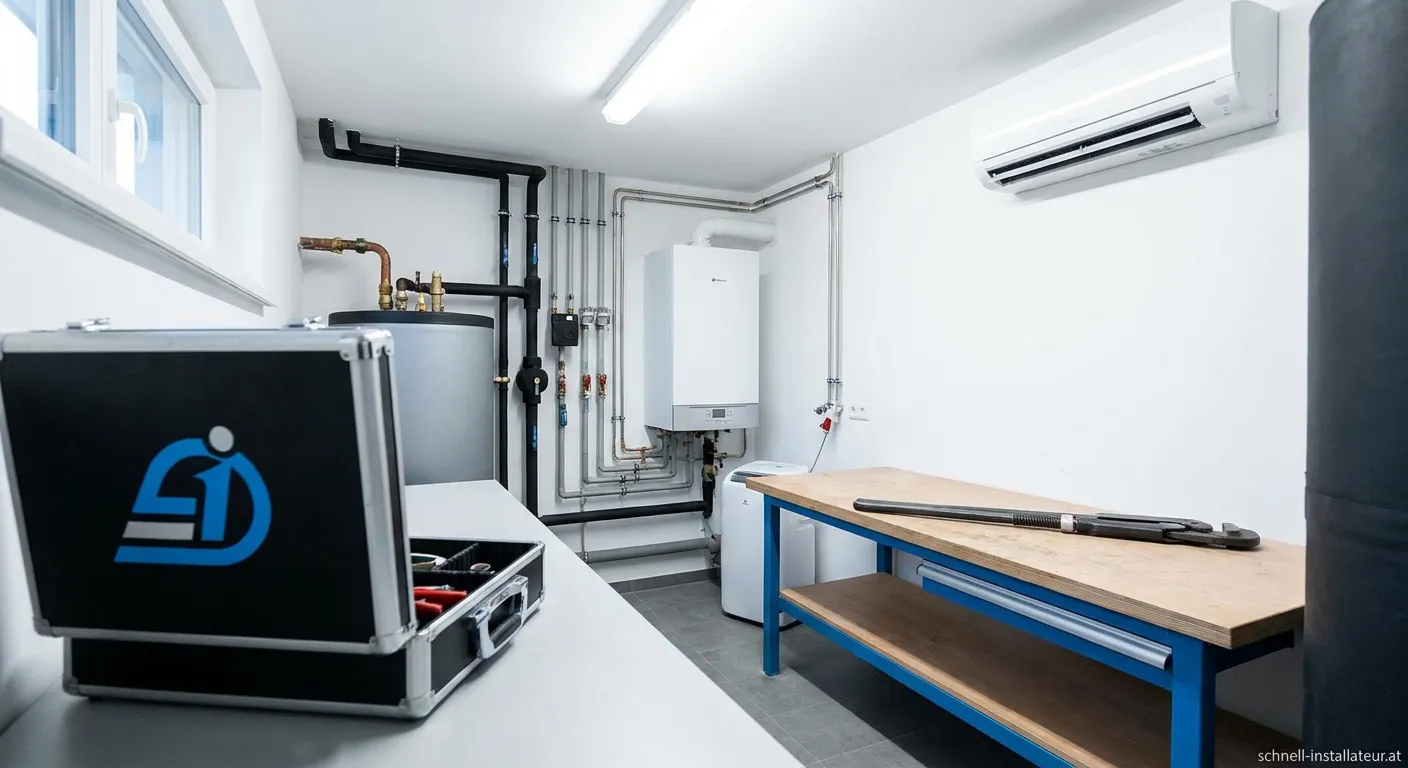 Hillinger Installateur bei der Arbeit