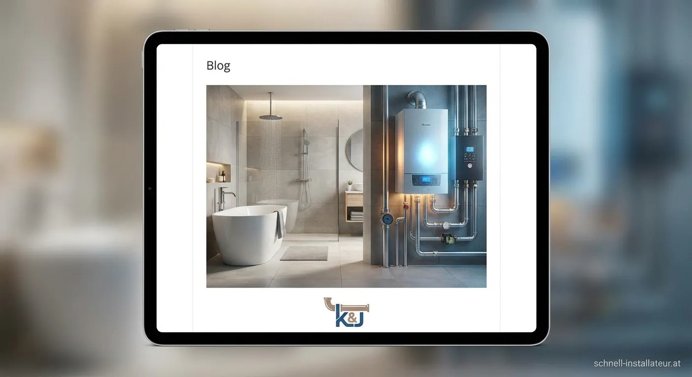 Moderner Heizungskeller mit Rohrsystemen und installiertem Kessel